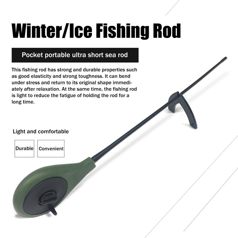 Hot Sale 2PCS Portable Plastic - Fishing Rod Ice recension och pris