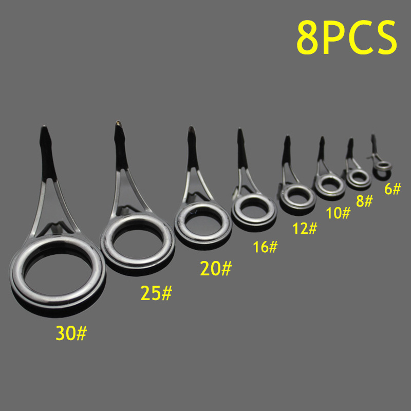 8pcs Fishing Rod Guide Rings A - Fishing Rod Building Kit recension och pris