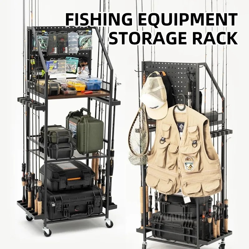 Fishing Gear Storage Shelf, Fi - Fishing Rod Combo recension och pris