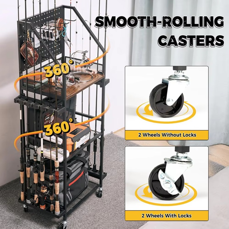 Fishing Gear Storage Shelf, Fi - Fishing Rod Combo recension och pris