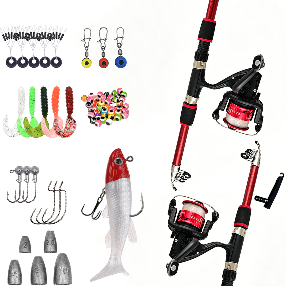 Spinning Fishing Rod and Reel  - Fishing Rod Combo recension och pris