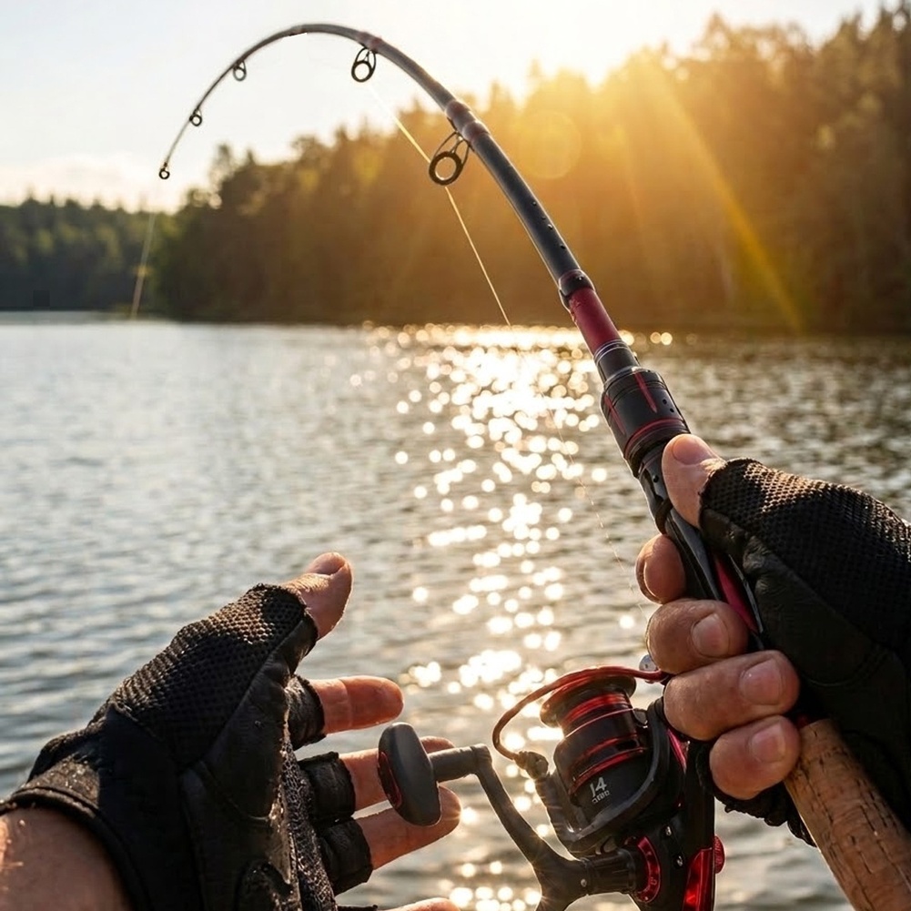 Ultralight Carbon Fiber Fishin - Fishing Rod Combo recension och pris