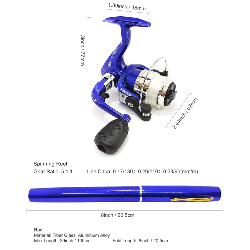 Telescopic Mini Fishing Rod Ca - Penn Reel Fierce recension och pris